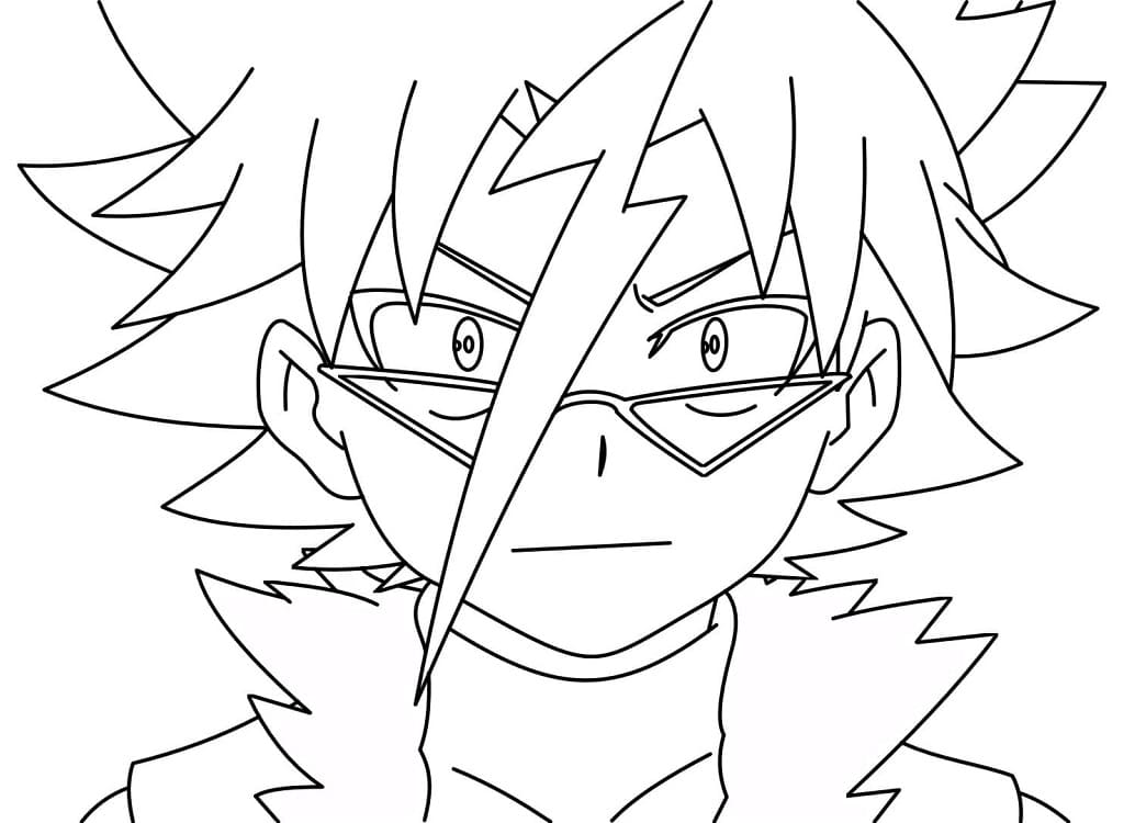 Desenhos de Desenhe Silas Karlisle de Beyblade para colorir