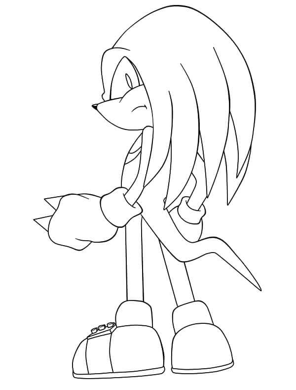 Desenhos de Desenhe bons Knuckles para colorir