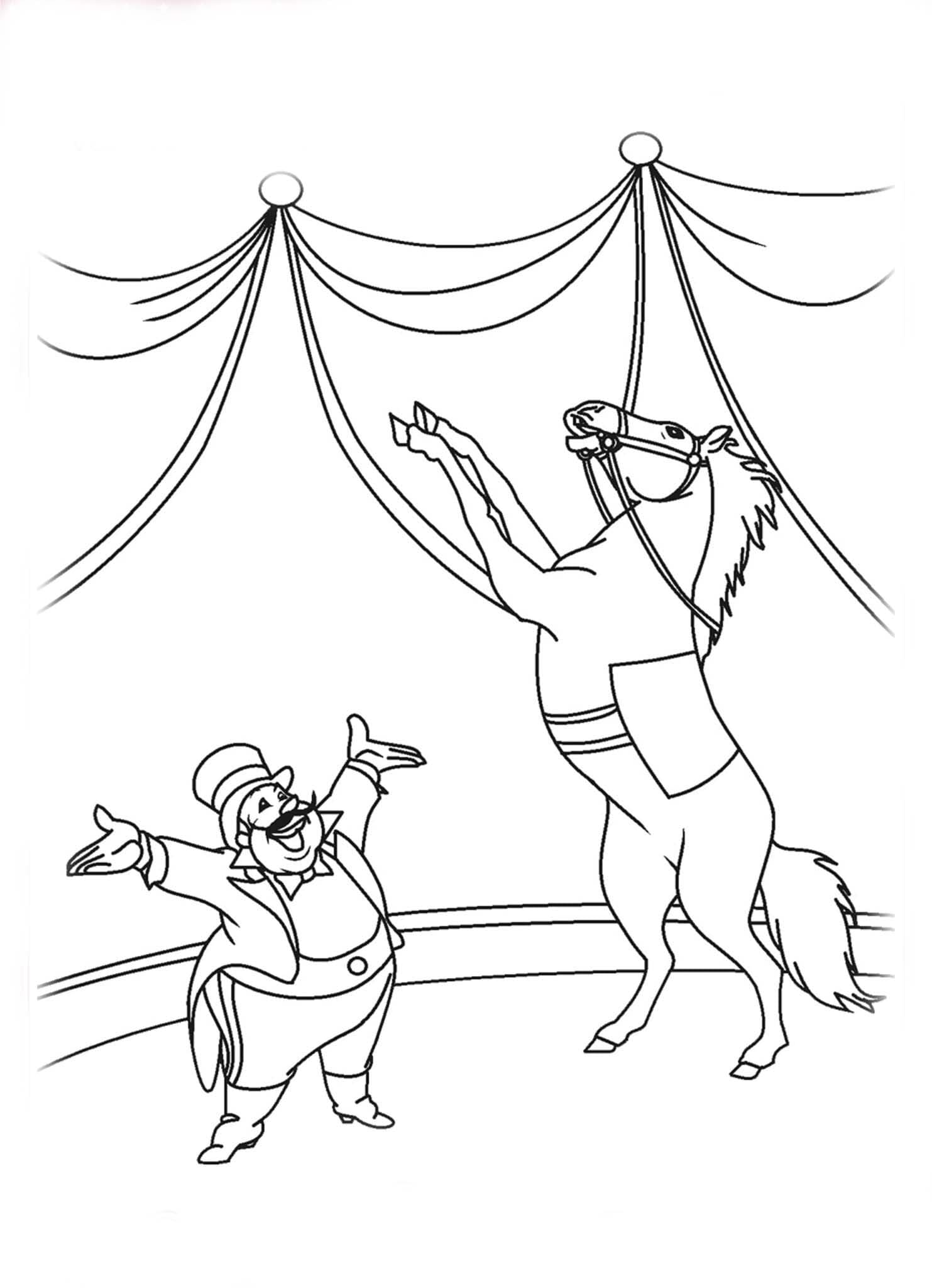 Desenhos de Dia do Circo muito bom para colorir