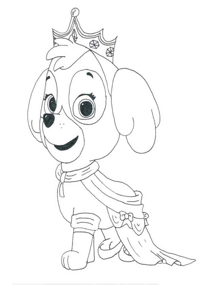 Desenhos de Linda Skye Patrulha Canina para colorir