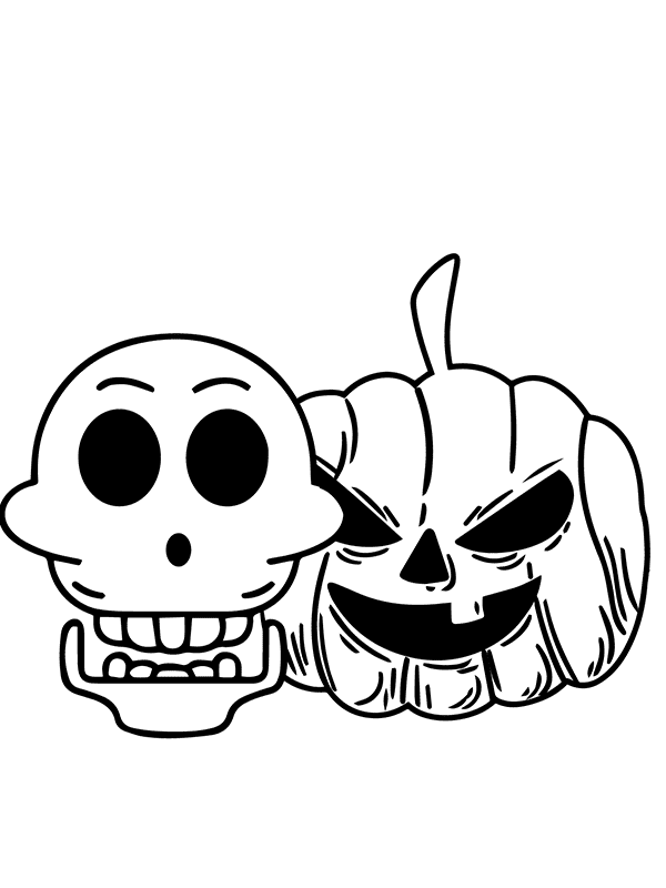 Desenhos de Monstro de Halloween grátis para colorir