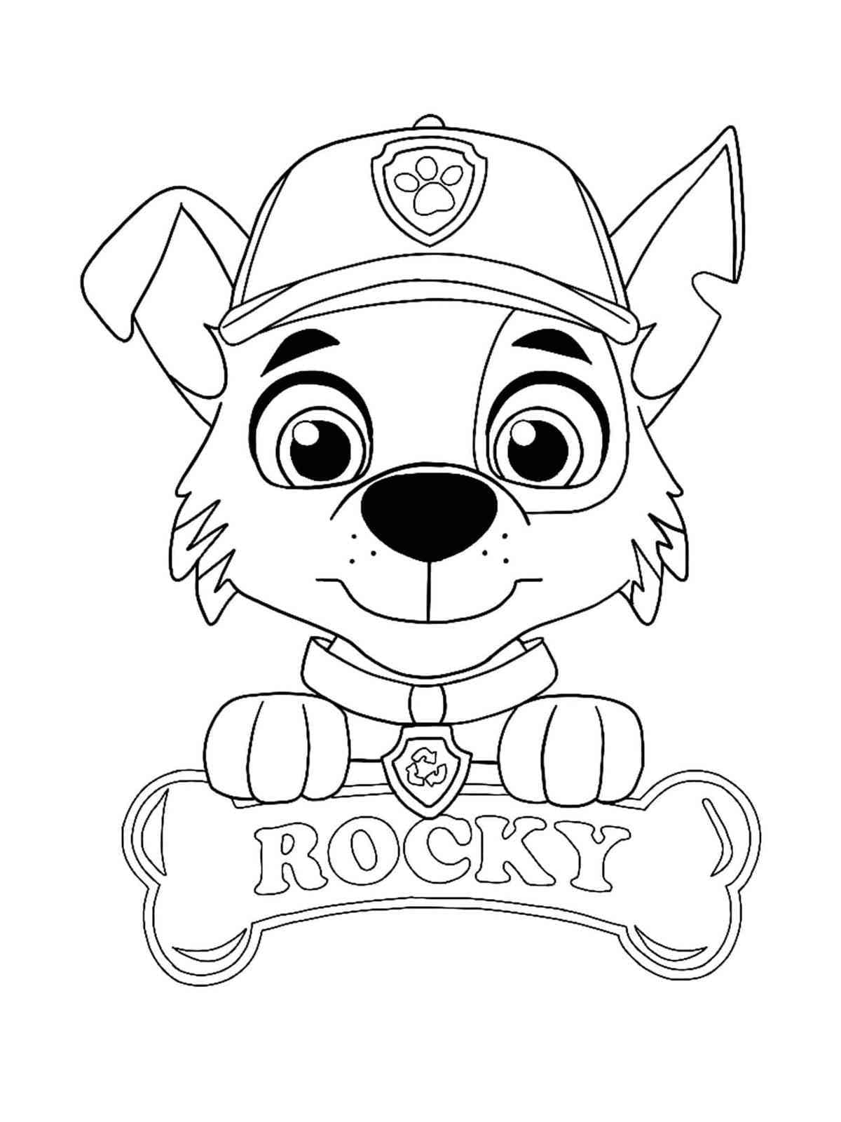 Desenhos de Patrulha Canina Little Rocky para colorir