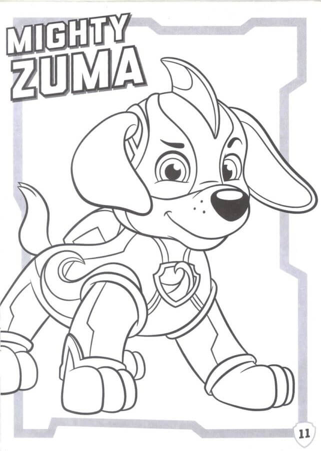 Desenhos de Poderoso Zuma para colorir