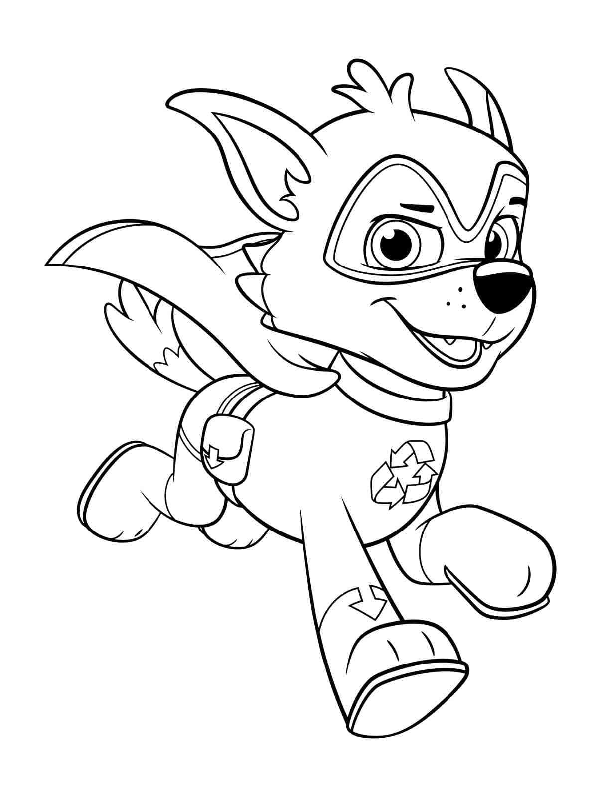 Desenhos de Super Patrulha Canina Rocky para colorir