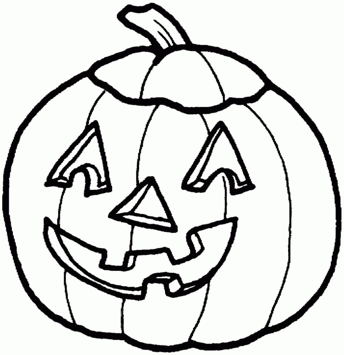 Desenhos de Uma abóbora de Halloween para colorir