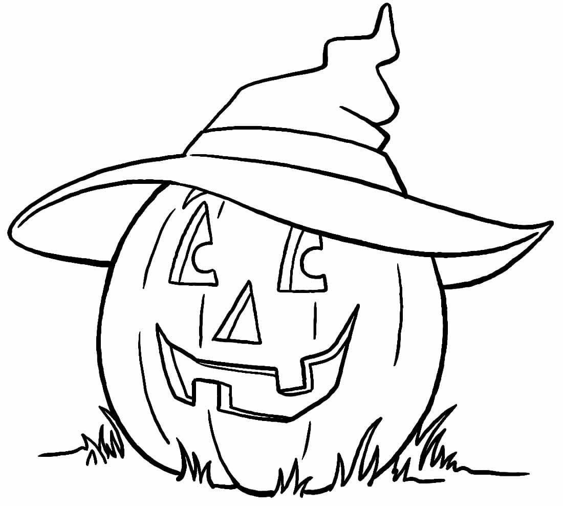 Desenhos de Abóbora de Halloween Para Colorir