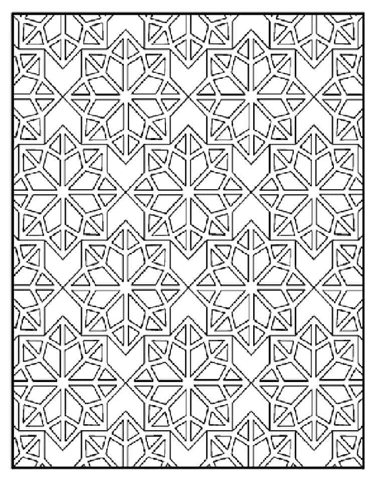 Desenhos de Arte em mosaico para colorir