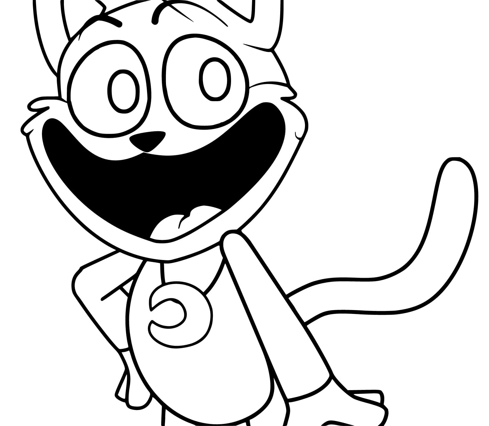 Desenhos de Catnap amigável para colorir