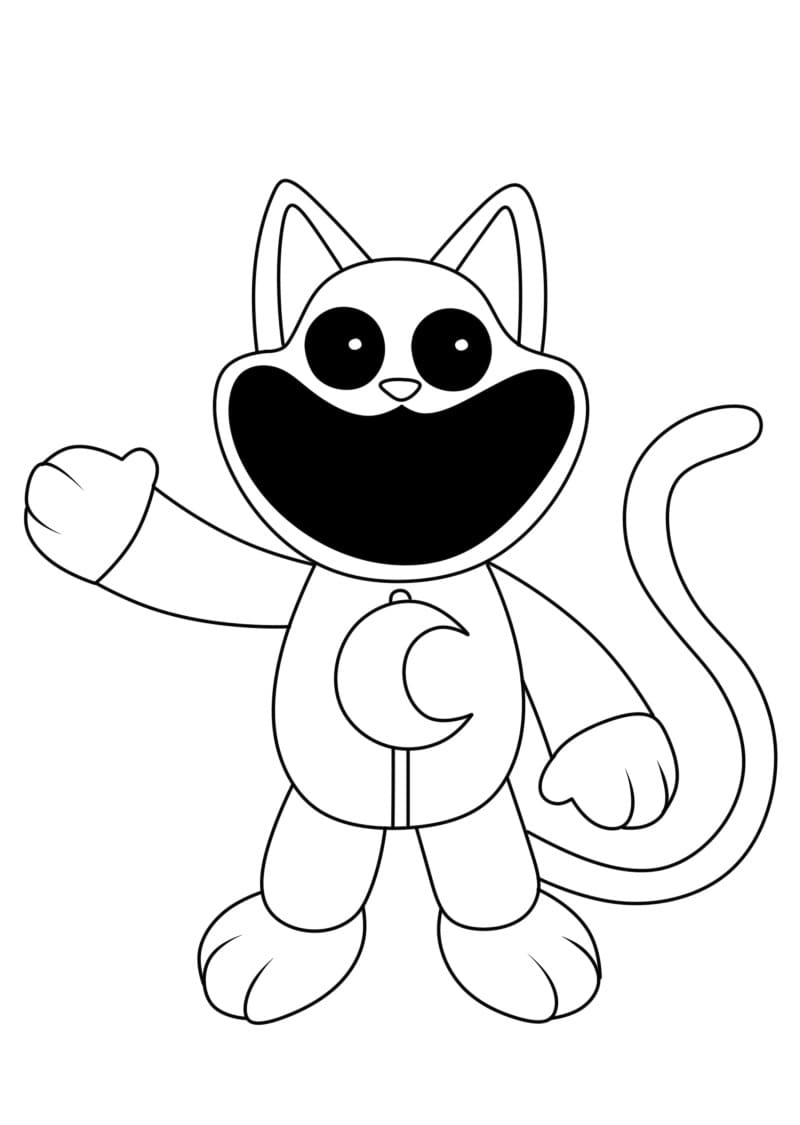 Desenhos de Catnap de criaturas sorridentes para colorir