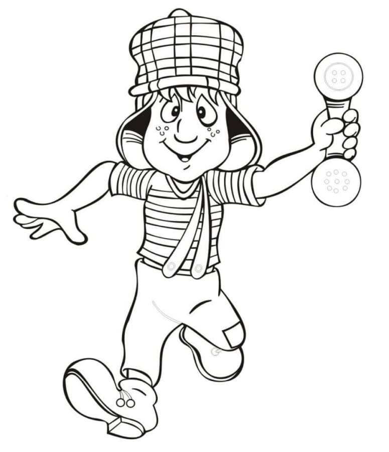 Desenhos de Chaves 3 para colorir