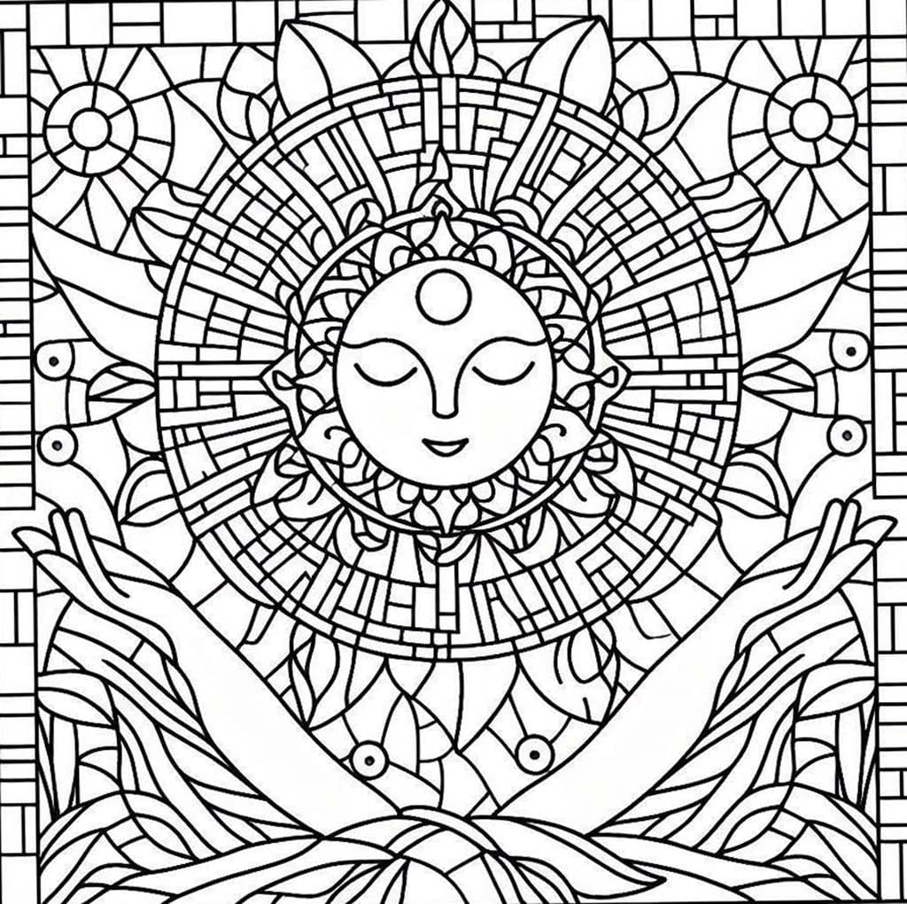 Desenhos de Mosaico Para Colorir