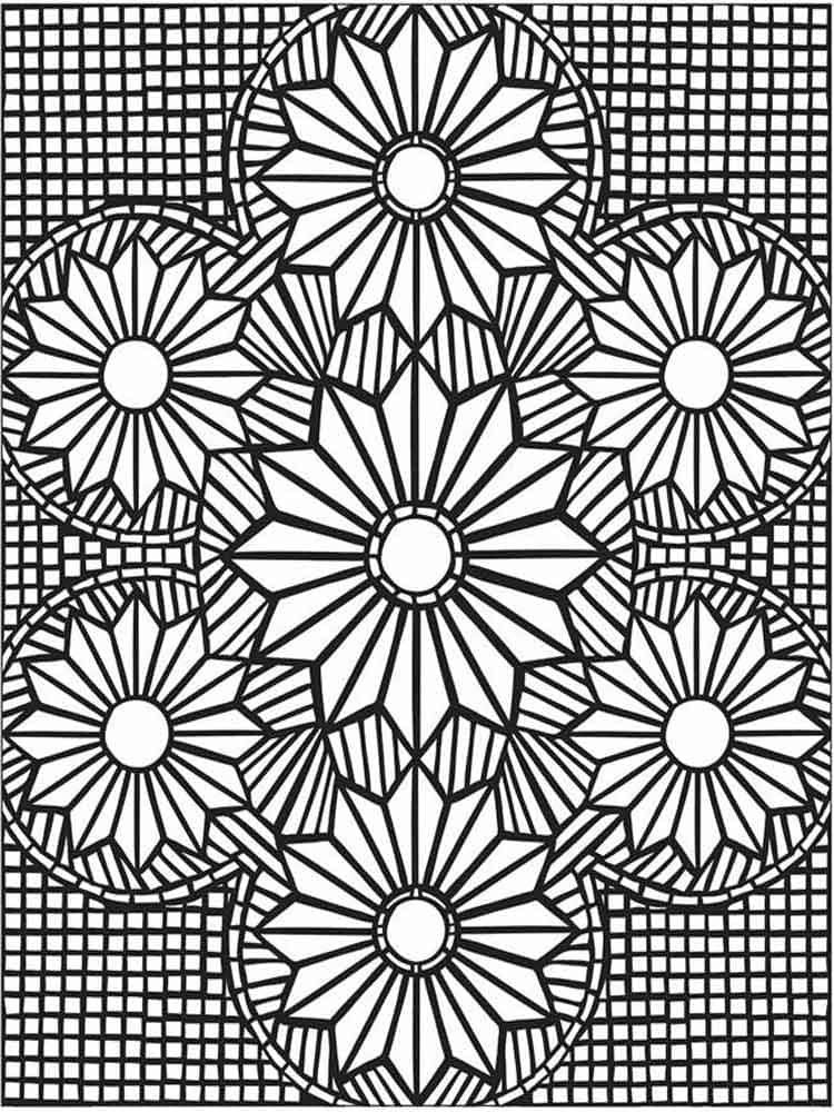 Desenhos de Desenhar Mosaico Para Adultos para colorir