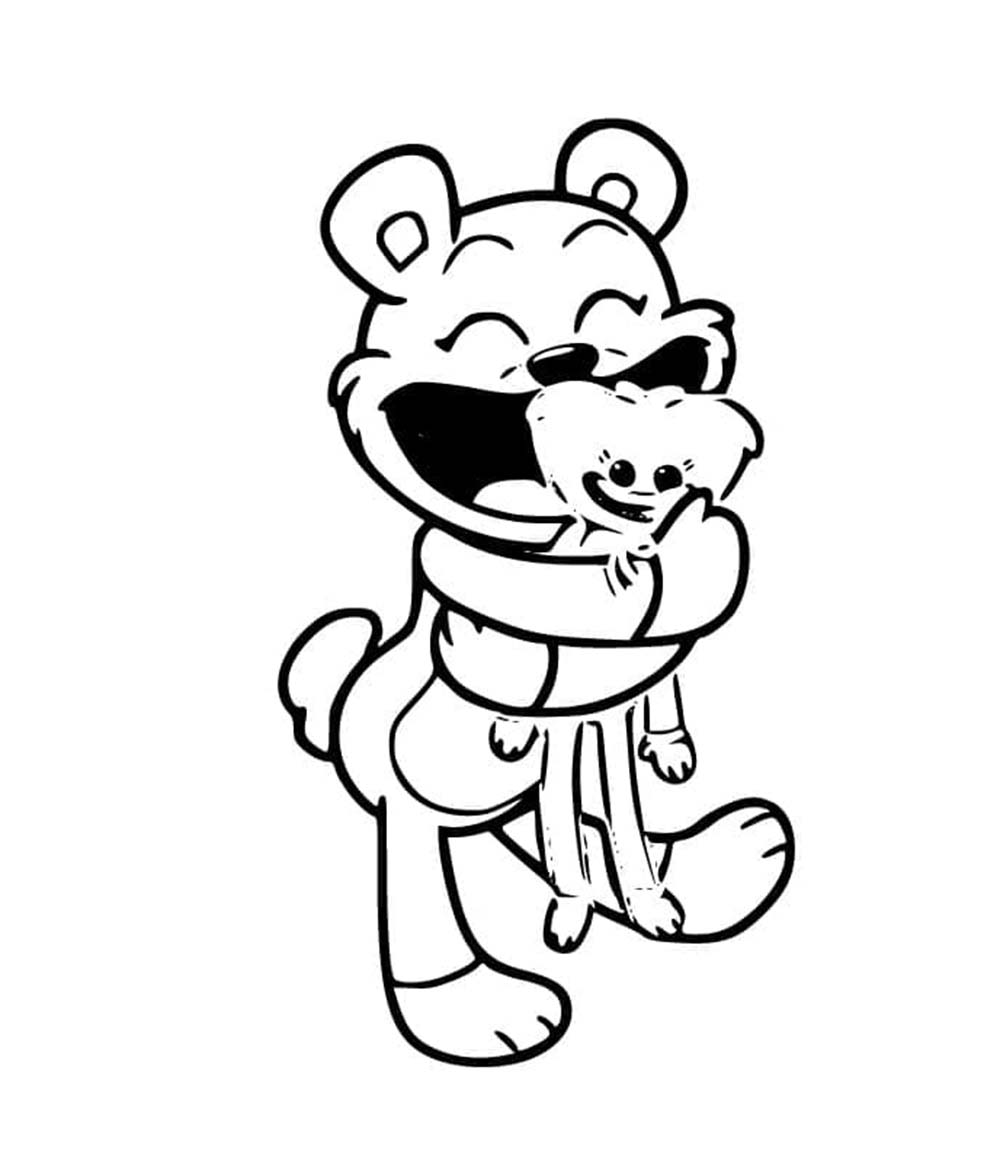 Desenhos de Desenhe Bobby BearHug em Smiling Critters para colorir