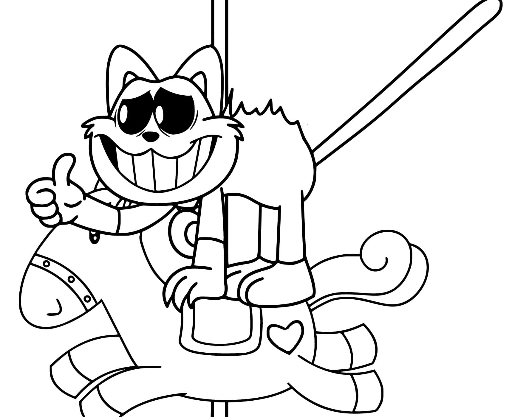 Desenhos de Desenhe uma Catnap muito engraçada para colorir