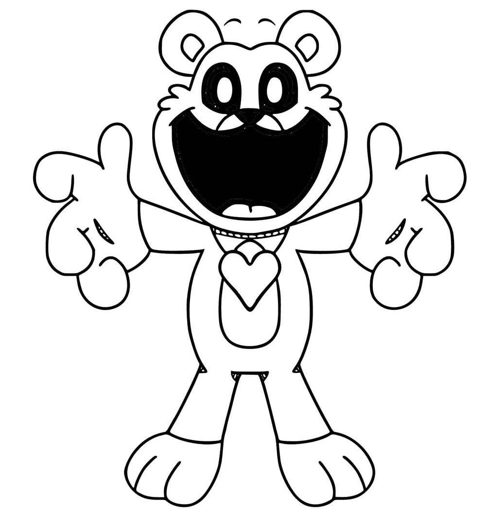 Desenhos de Desenho Bobby BearHug Smiling Critters para colorir