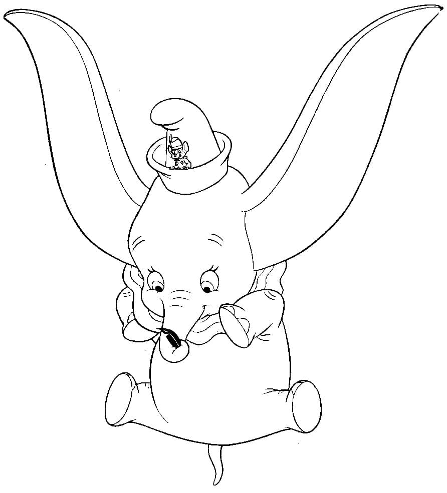 Desenhos de Desenho Disney Dumbo para colorir