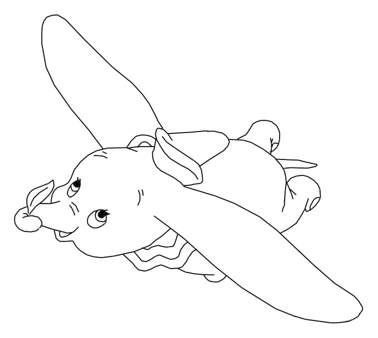 Desenhos de Desenho animado da Disney Dumbo para colorir