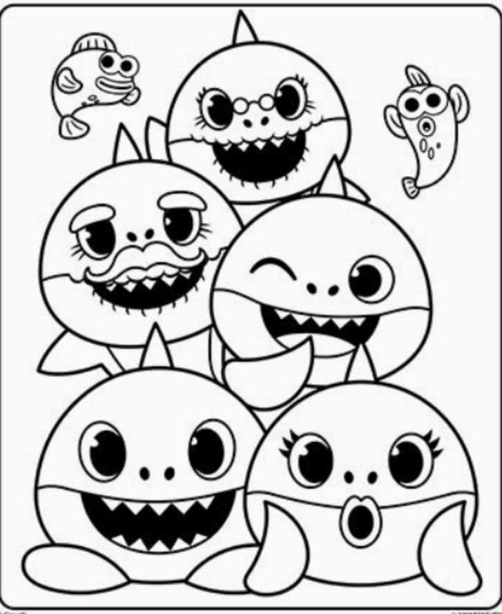 Desenhos de Desenho de Baby Shark para colorir