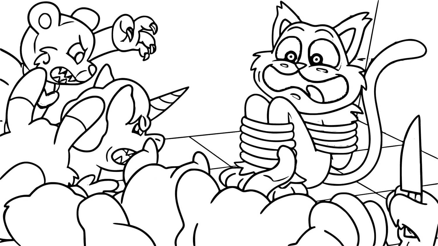 Desenhos de Desenho de Smiling Critters para colorir