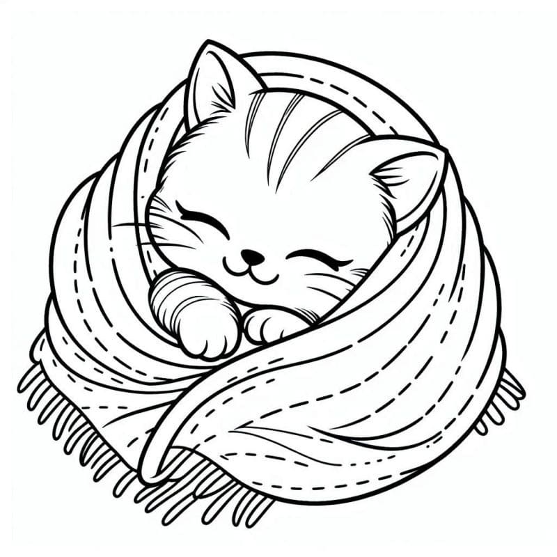 Desenhos de Gatos fofos para colorir