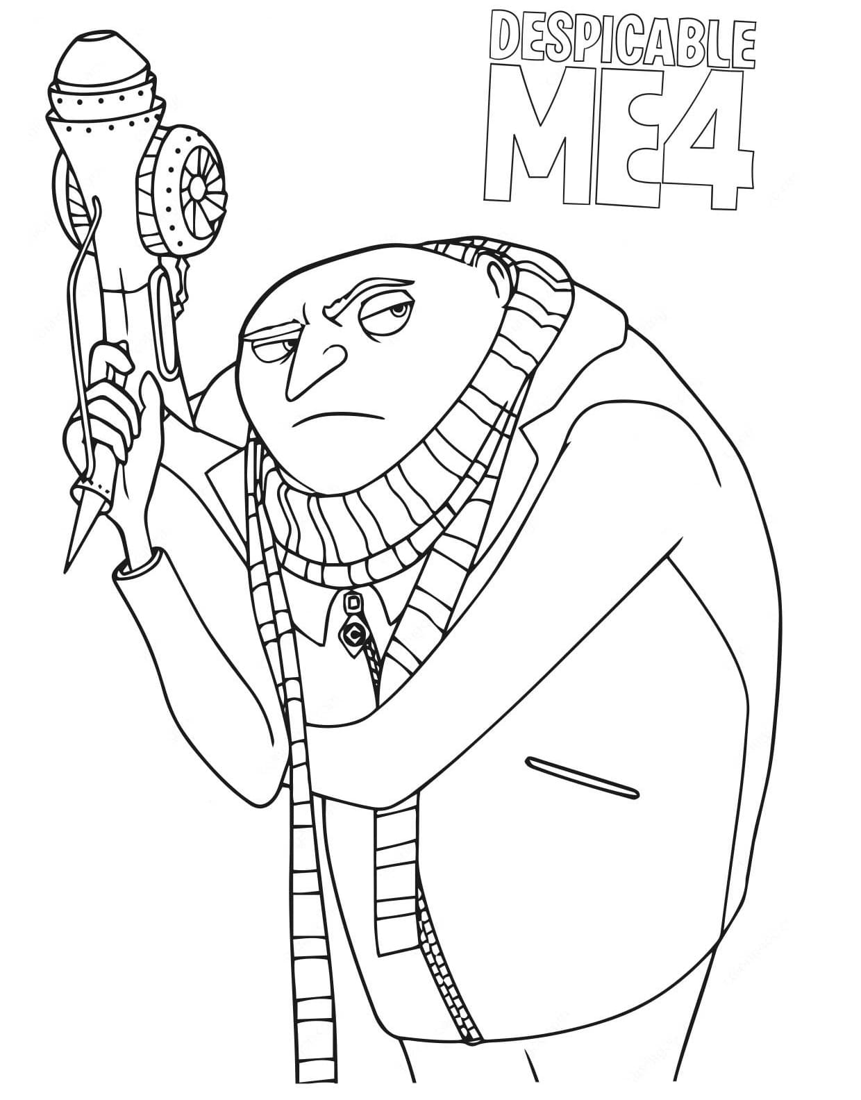 Desenhos de Gru de Meu Malvado Favorito 4 para colorir