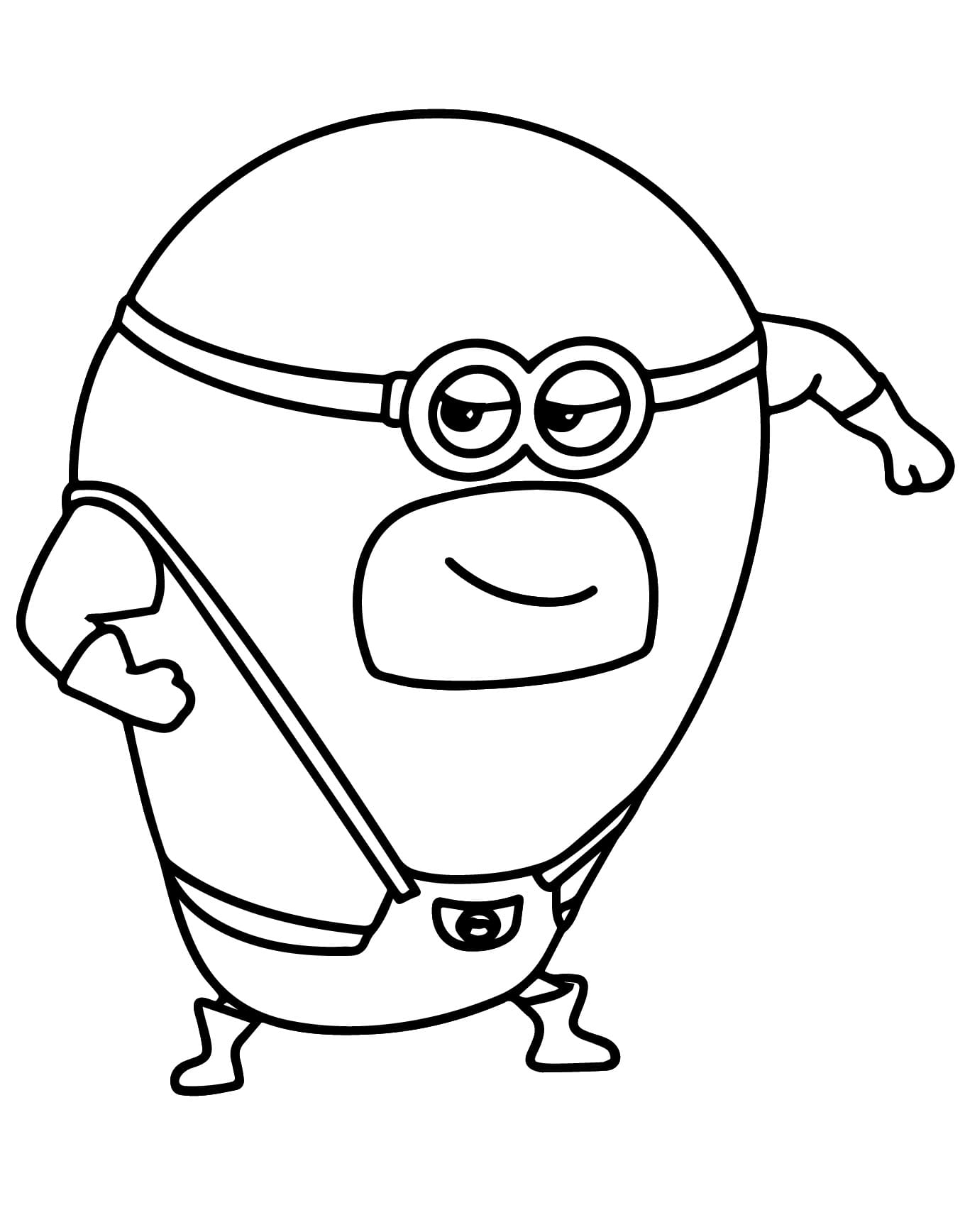 Desenhos de Mega Minion Dave de Meu Malvado Favorito 4 para colorir