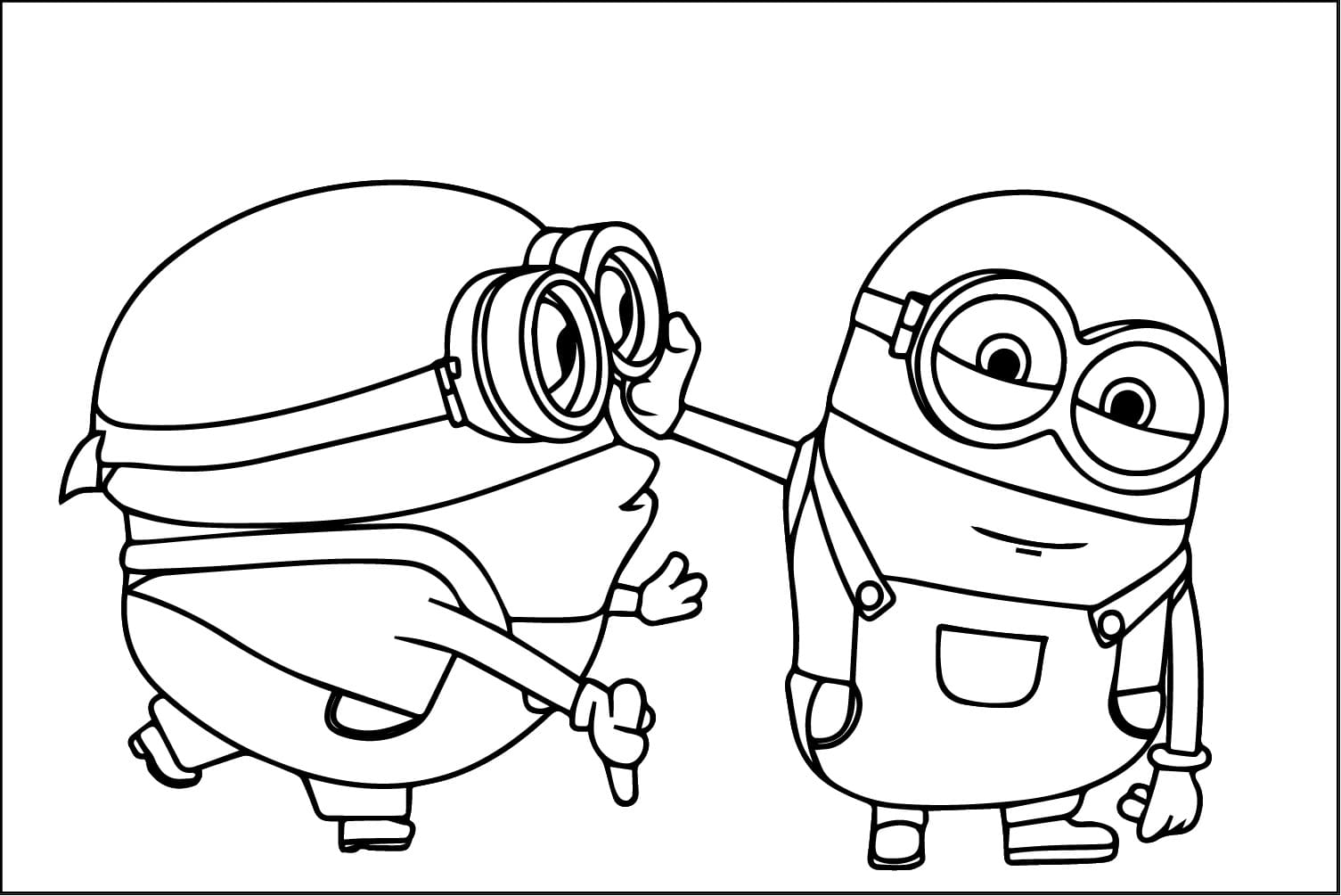 Desenhos de Meu Malvado Favorito 4 Minions para colorir