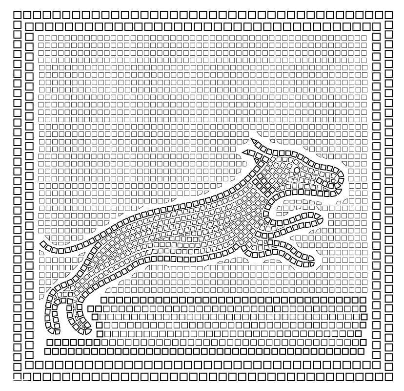 Desenhos de Mosaico de cachorro para colorir