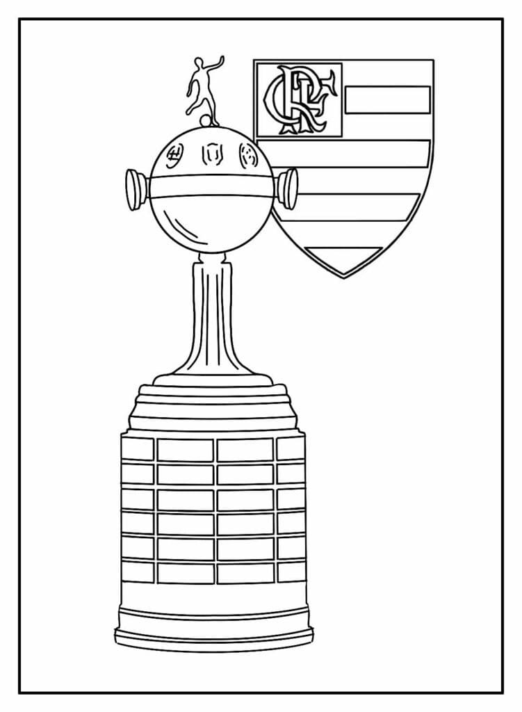 Desenhos de Taça do Flamengo para colorir