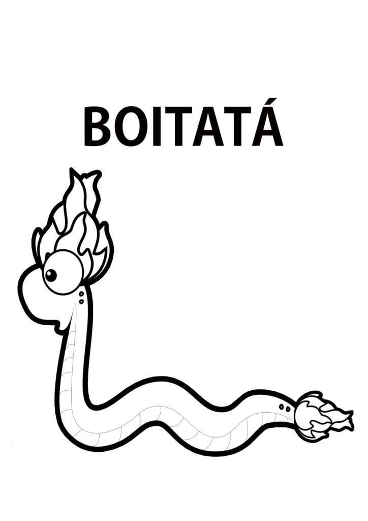 Desenhos de Boitatá 1 para colorir