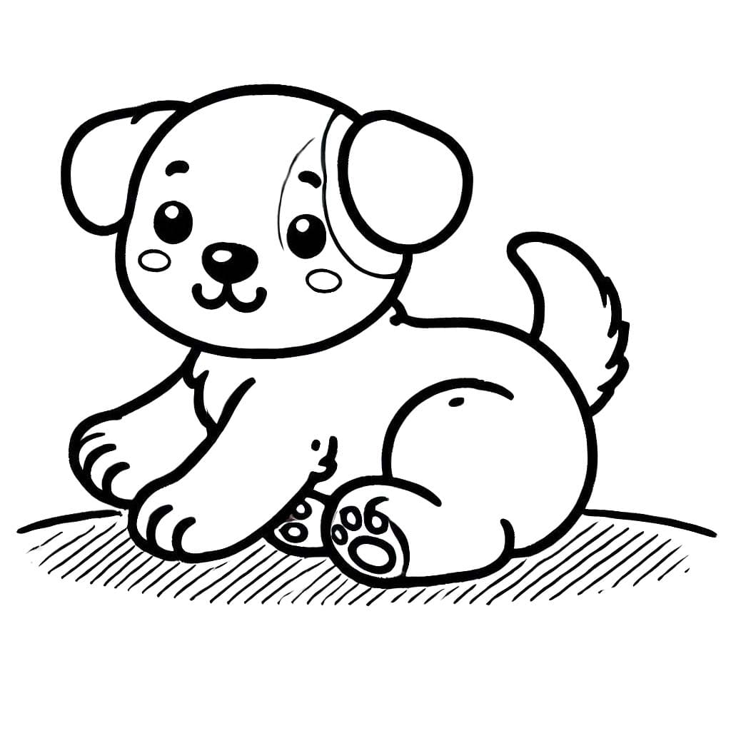 Desenhos de Cachorrinho 2 para colorir