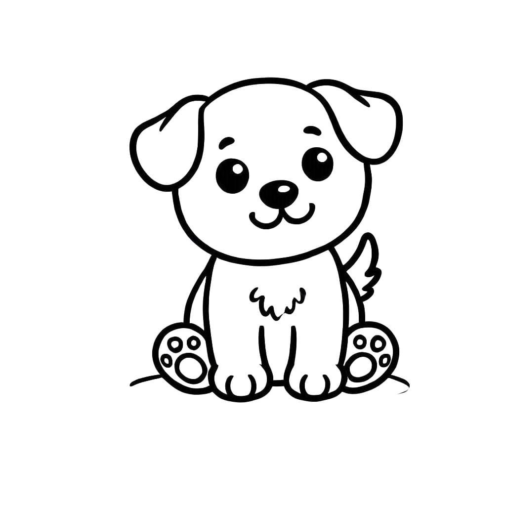 Desenhos de Cachorrinho 4 para colorir