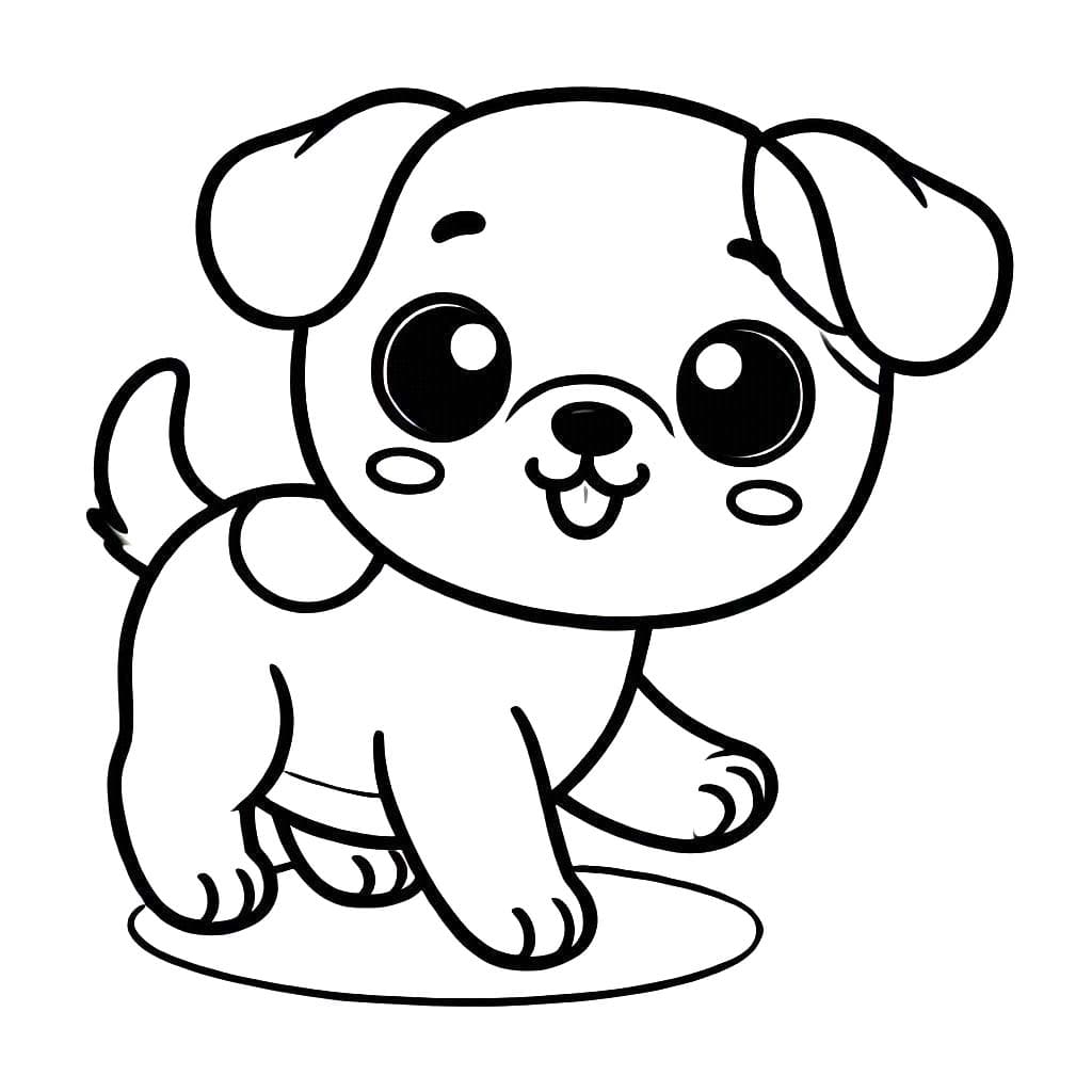 Desenhos de Cachorrinho 5 para colorir