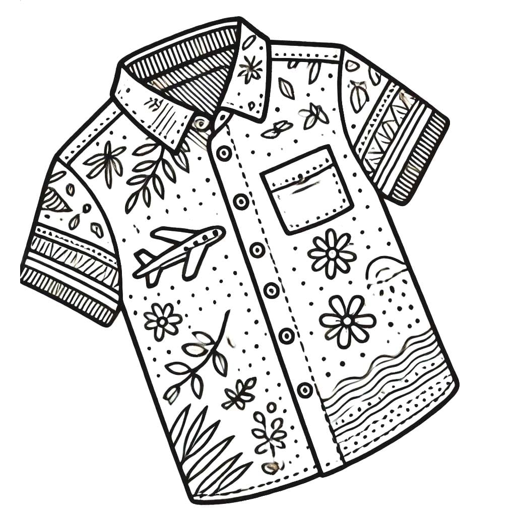 Desenhos de Camisa 1 para colorir