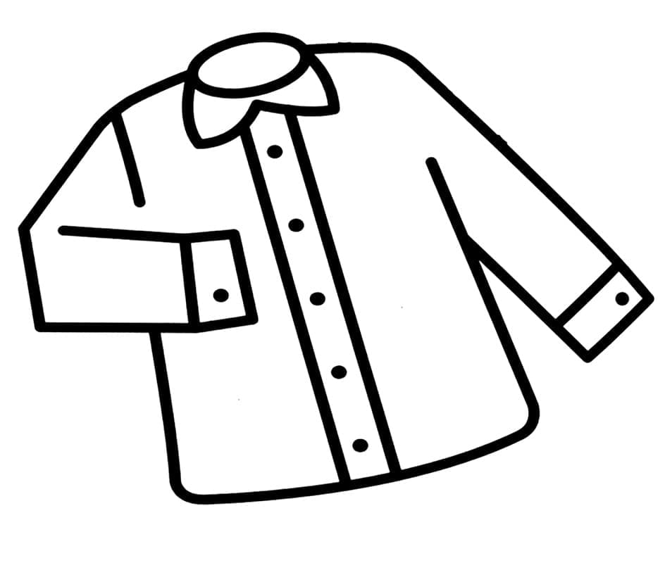 Desenhos de Camisa fácil para colorir