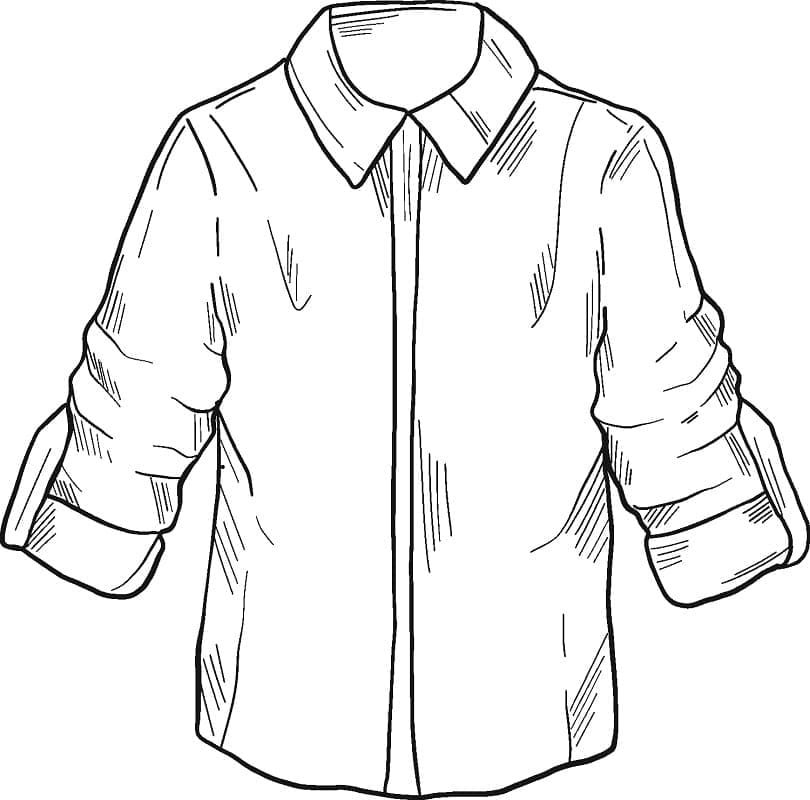 Desenhos de Desenhar Camisa básica grátis para colorir