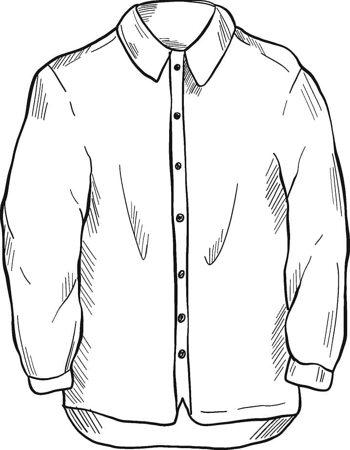 Desenhos de Desenhar Camisa básica para colorir