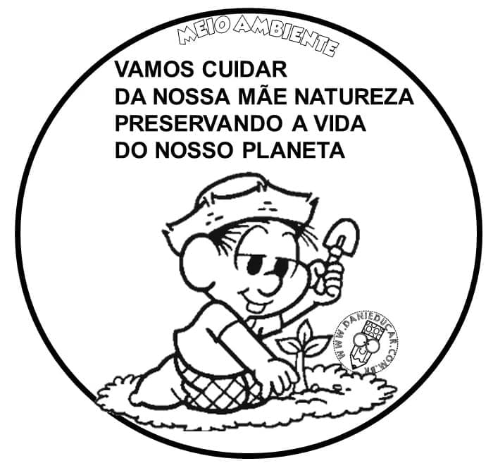 Desenhos de Desenhe Meio Ambiente Imagem para colorir