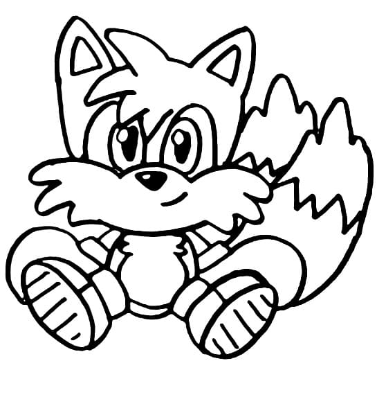 Desenhos de Desenhe Tails Adoráveis para colorir