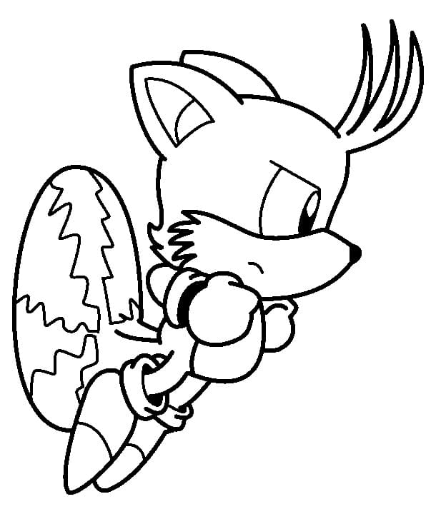 Desenhos de Desenhe Tails Irritadas para colorir