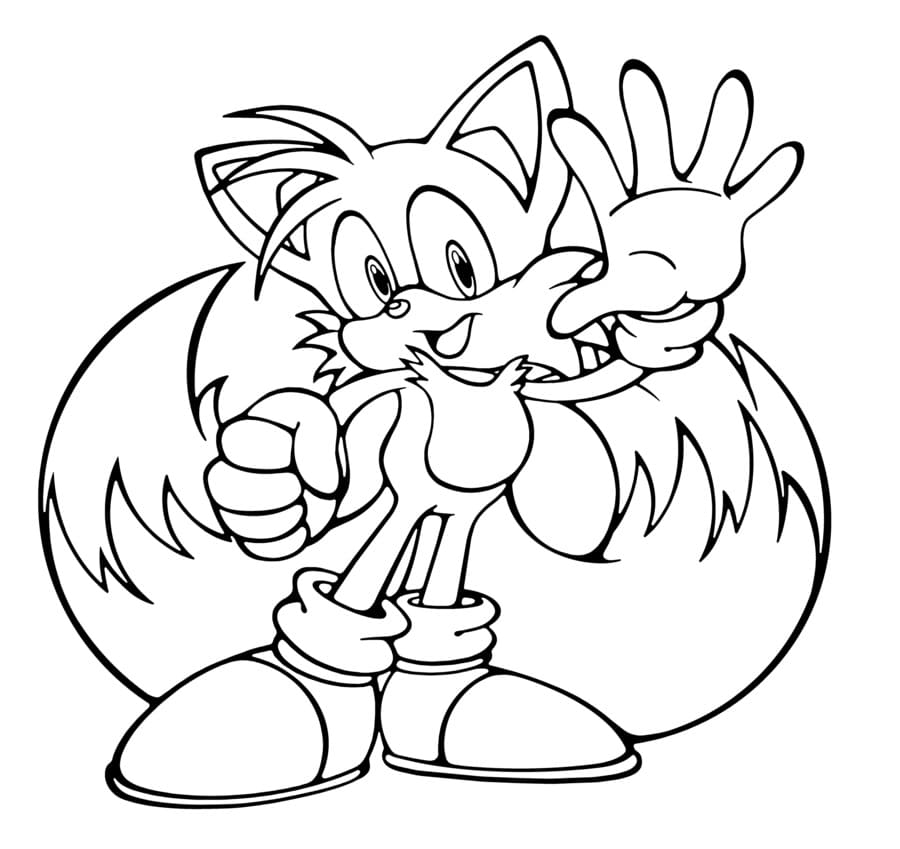 Desenhos de Desenhe Tails fofas para imprimir para colorir