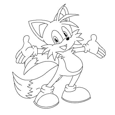 Desenhos de Desenhe Tails para colorir