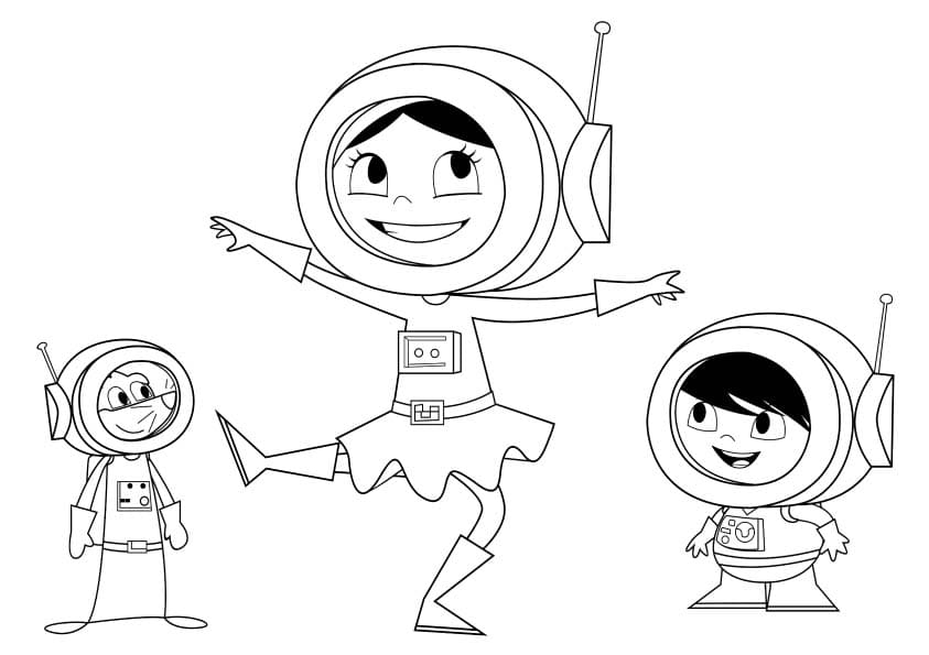 Desenhos de Desenho Show da Luna Astronauta para colorir