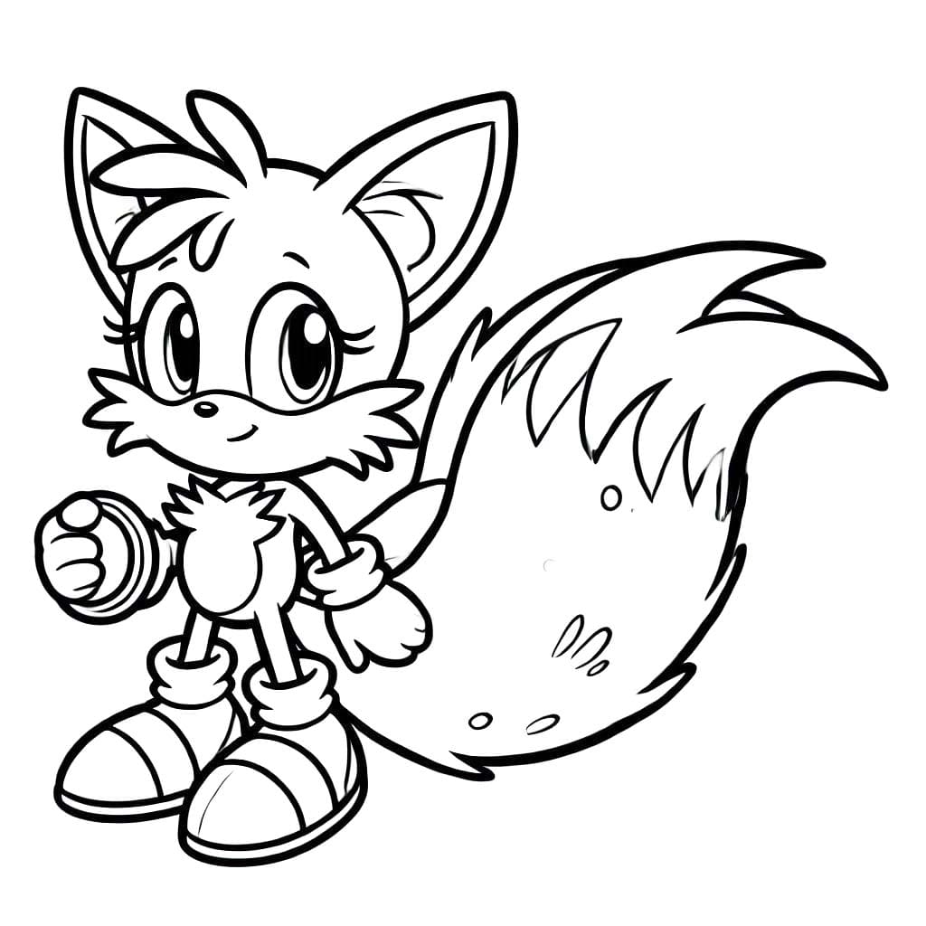 Desenhos de Desenho Tails 2 para colorir