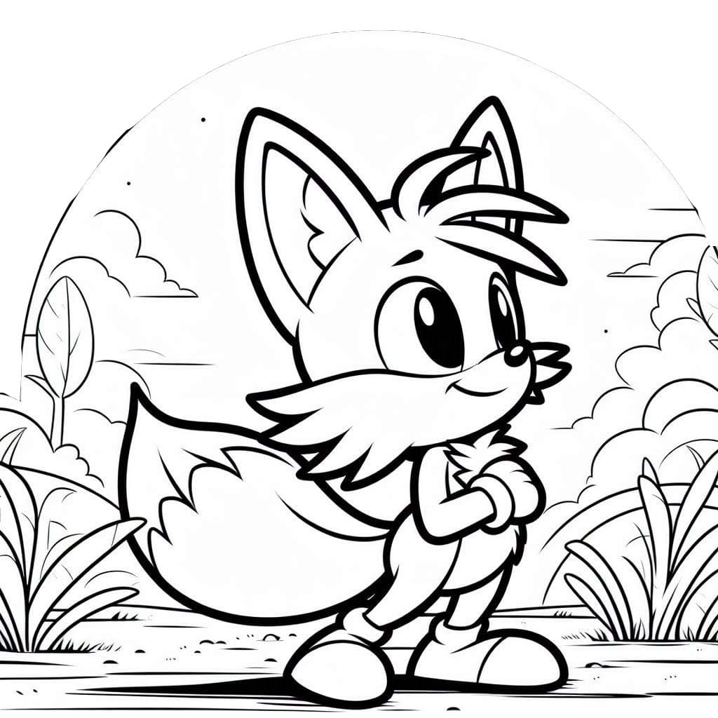 Desenhos de Desenho Tails 3 para colorir