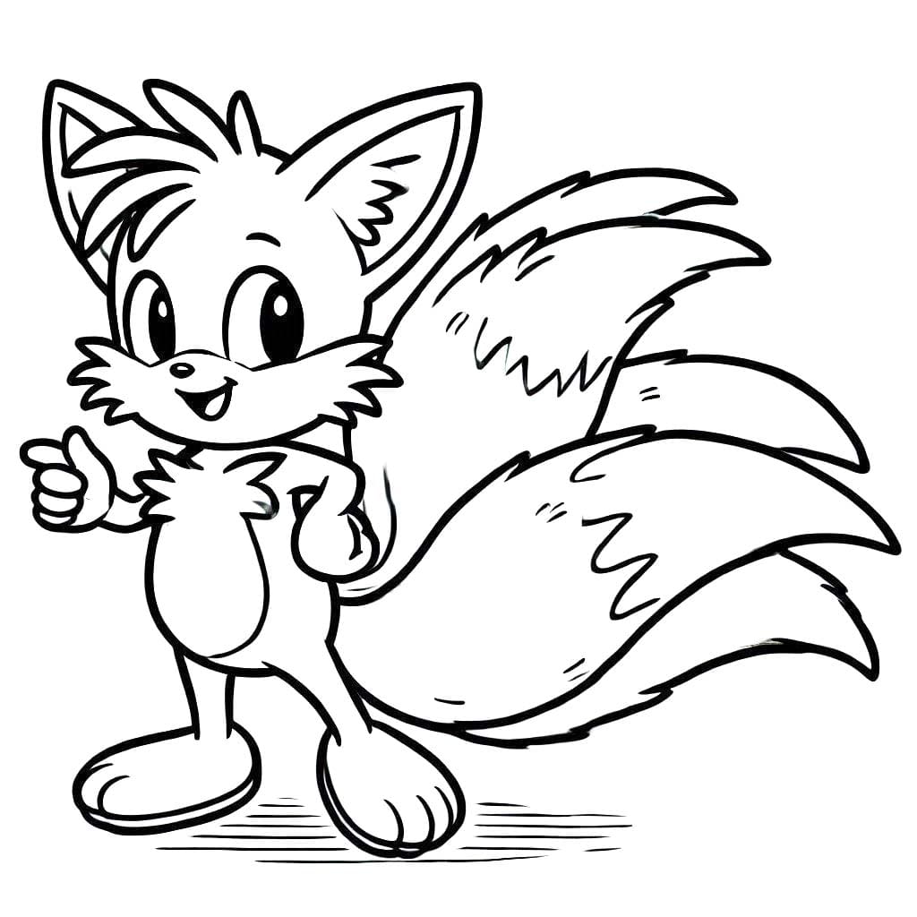 Desenhos de Desenho Tails 4 para colorir