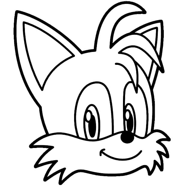 Desenhos de Desenho Tails Cara para colorir