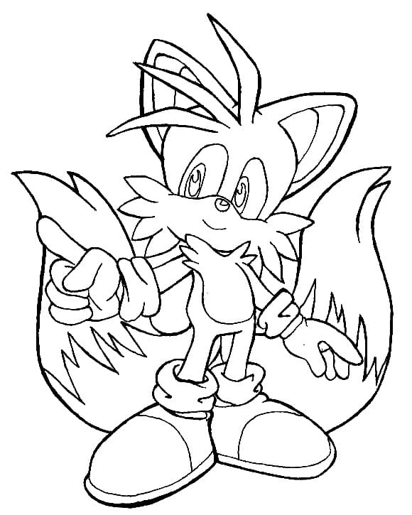 Desenhos de Desenho Tails Imprimir para colorir