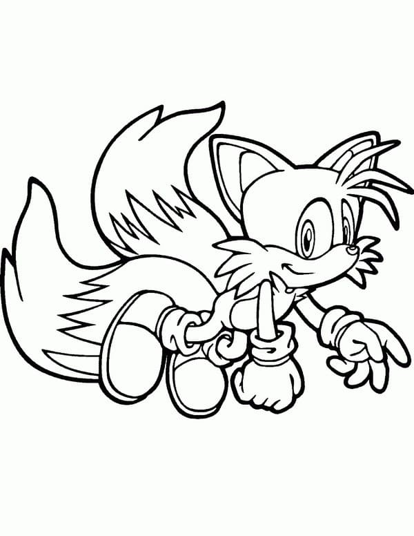 Desenhos de Desenho Tails Voadoras para colorir