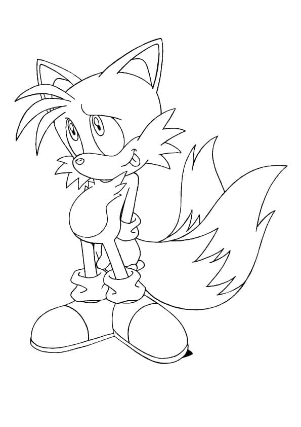 Desenhos de Desenho Tails do Sonic the Hedgehog para colorir